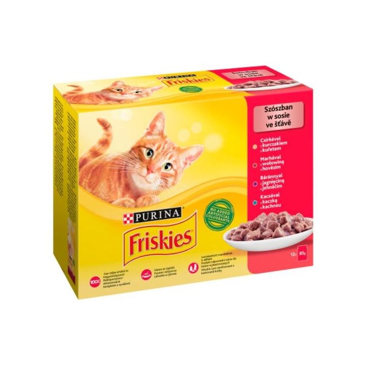Friskies Mix meat - wet cat food - 12 x 85 g