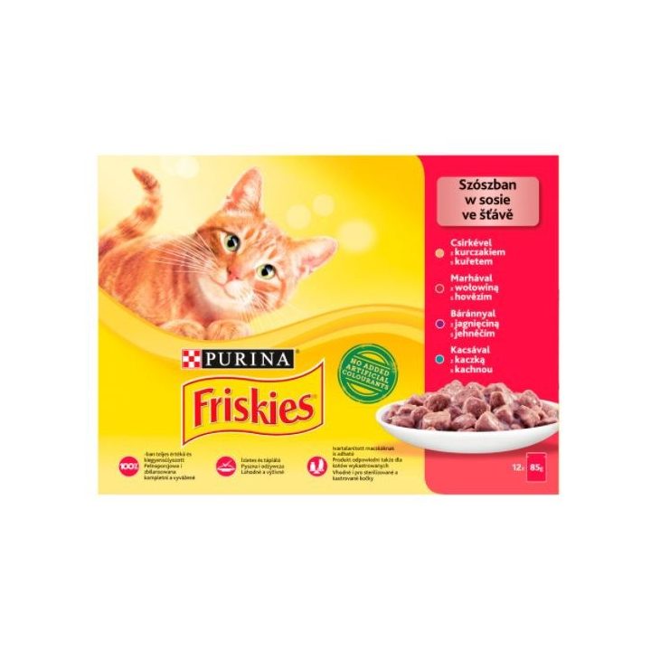 Friskies Mix meat - wet cat food - 12 x 85 g