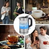 ProfiCook PC-WKS 1228 G electric kettle 0.5 L 1100 W Stainless steel Transparent