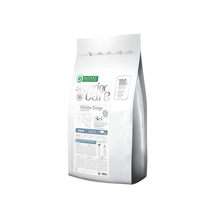 NATURE'S PROTECTION Superior Care White Dogs Grain Free Adult Small Białoryba - dry dog ??food - 10 kg