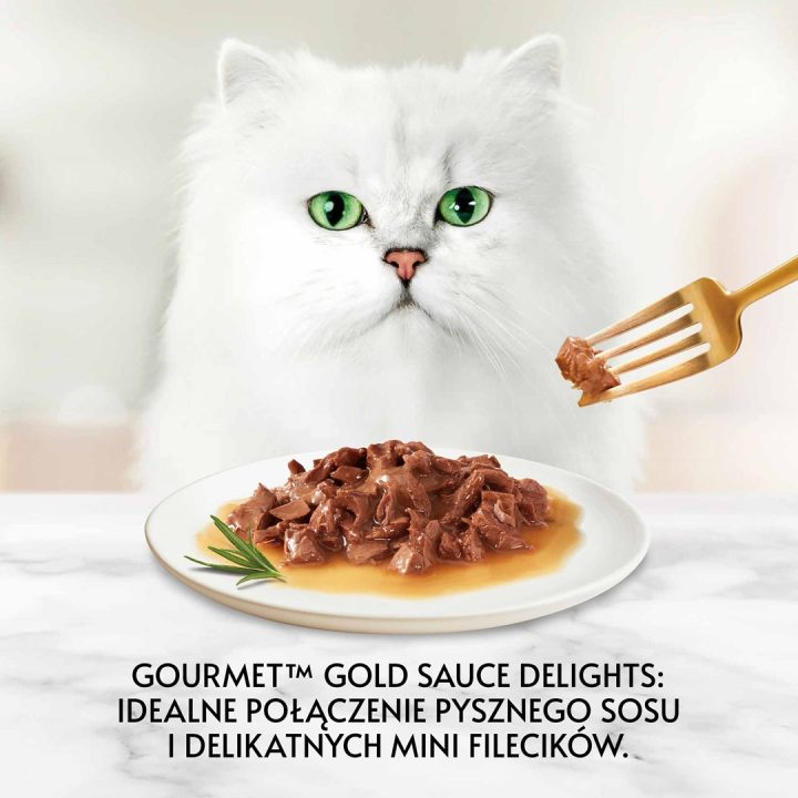 GOURMET Gold Sauce Delight Beef - wet cat food - 85 g