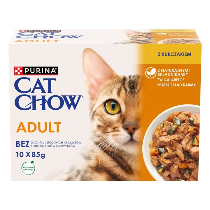 PURINA Cat Chow Chicken Zucchini - wet cat food - 10x85 g