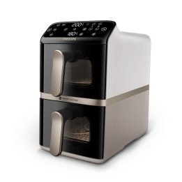 Philips 4000 serie NA462/80 friggitrice Doppia 10 L Autonoma 2750 W Friggitrice ad aria calda Nero Oro Grigio