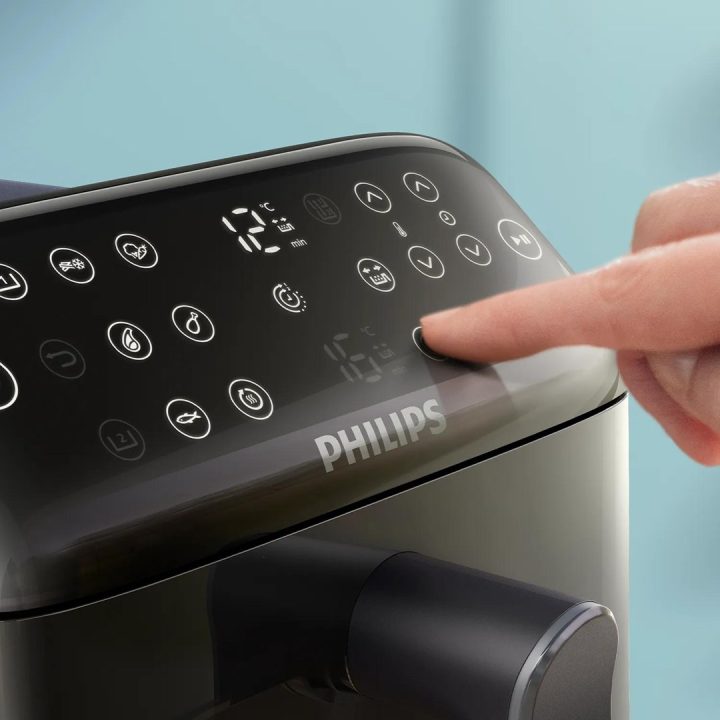 Philips 4000 serie NA462/80 friggitrice Doppia 10 L Autonoma 2750 W Friggitrice ad aria calda Nero Oro Grigio