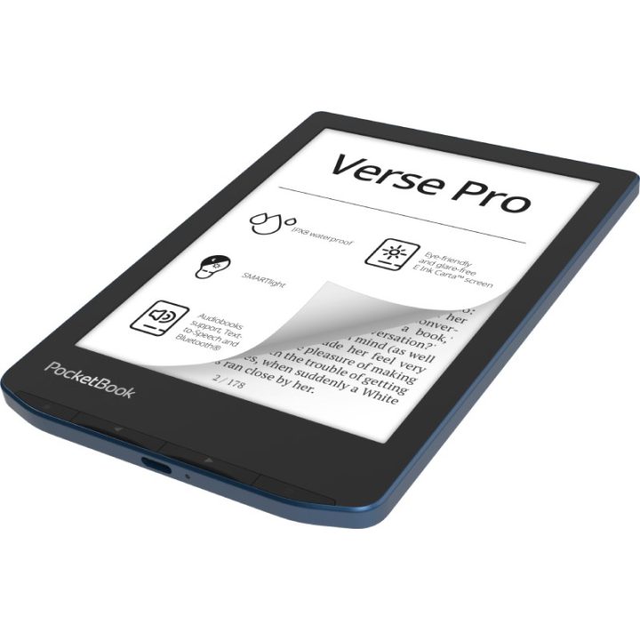 PocketBook Verse Pro e-book reader Touchscreen 16 GB Wi-Fi Black Blue