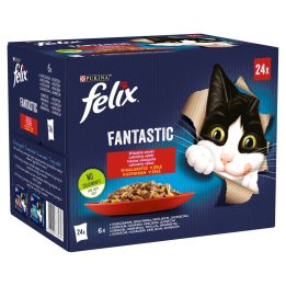 Felix Fantastic country flavors in jelly - Wet food for cats - 24x 85g