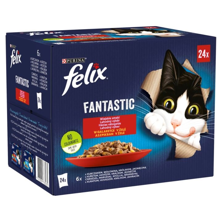 Felix Fantastic country flavors in jelly - Wet food for cats - 24x 85g