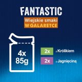 Felix Fantastic rabbit lamb - wet food for cats 340 g (4x 85 g)