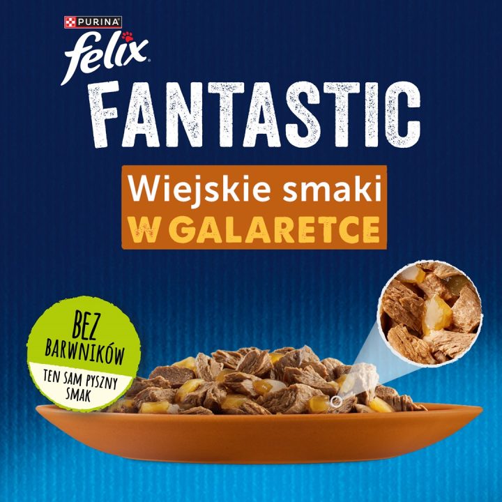 Felix Fantastic rabbit lamb - wet food for cats 340 g (4x 85 g)