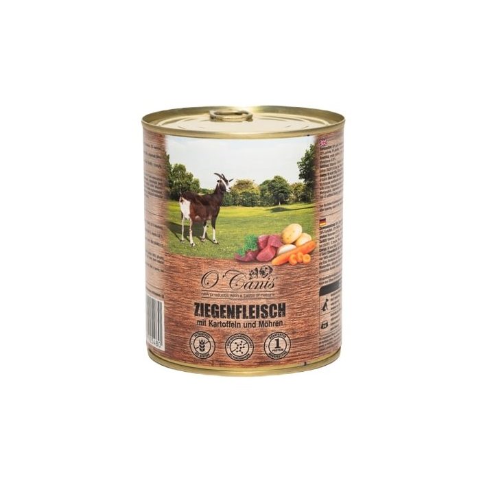 O'CANIS canned dog food- wet food-goat with potatoes - 800 g