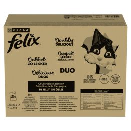 PURINA Felix Fantastic Duo Mix Countryside - wet cat food - 120x85g