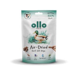 OLLO Air-Dried Duck strips - dog treat - 80g