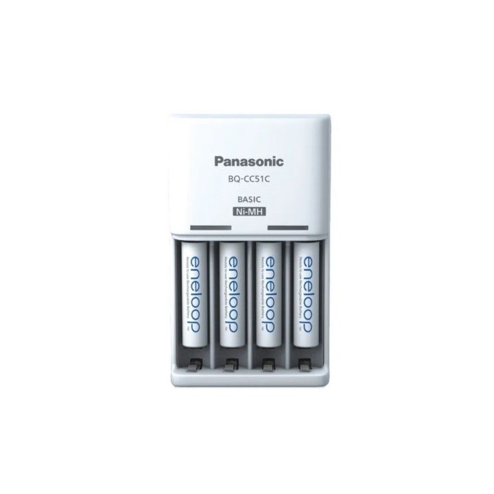 Battery charger PANASONIC Eneloop Basic BQ-CC51 + 4x AAA 800 mAh (K-KJ51MCD04E)