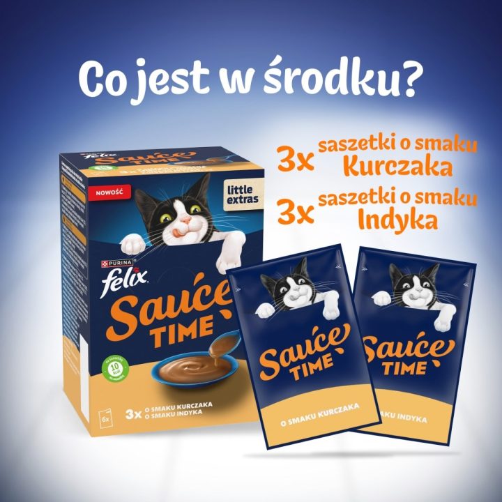 PURINA Felix Sauce Time - wet cat food - 6x40g