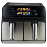 ProfiCook PC-FR 1287 H Double 8 L Stand-alone 2200 W Hot air fryer Black Stainless steel