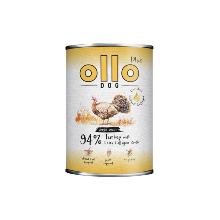 OLLO Plus Collagen Turkey - wet dog food - 400g