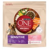 PURINA One Sensitive Mini/Small Salmon with rice - dry dog food - 1 5kg