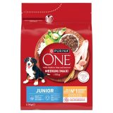 PURINA One Junior Medium/Maxi Rich in chicken with rice - dry dog food - 2 5kg