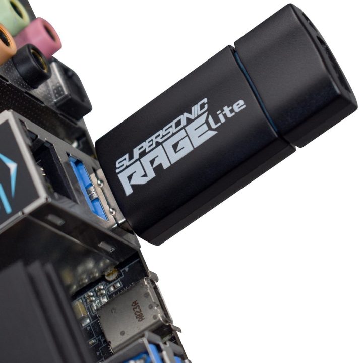 Patriot Memory Supersonic Rage Lite USB flash drive 64 GB USB Type-A 3.2 Gen 1 (3.1 Gen 1) Black Blue