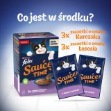PURINA Felix Sauce Time - wet cat food - 6x40g