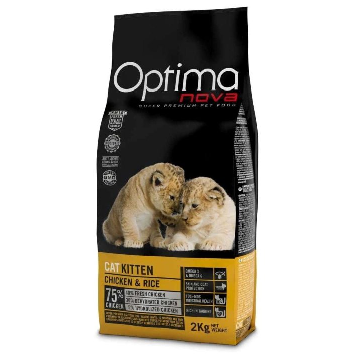 OPTIMANOVA Kitten Mono Chicken and Rice - dry cat food - 2kg