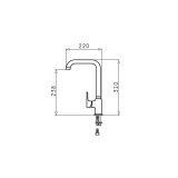 PYRAMIS SILVIO DUO granite black mixer