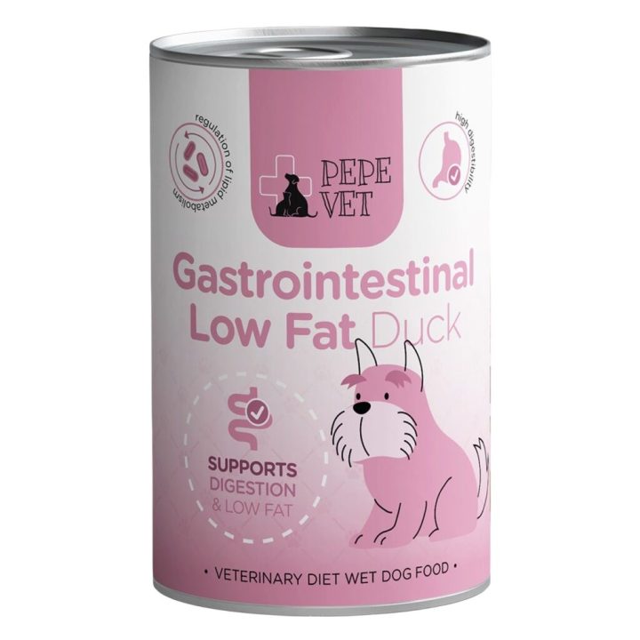 PAKA ZWIERZAKA Pepe Vet Gastrointestinal Low fat Mono Duck - wet dog food - 400g