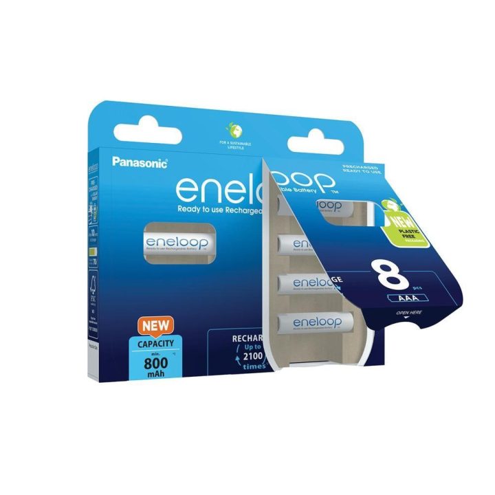 Rechargeable batteries PANASONIC ENELOOP AAA 800 mAh 8 szt (BK-4MCDE/8HH)