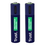 Trust 25585 - batterie ricaricabili AAA 2 pz.