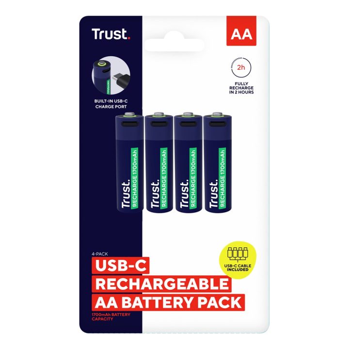Trust 25631 - batterie ricaricabili AA 4 pz.