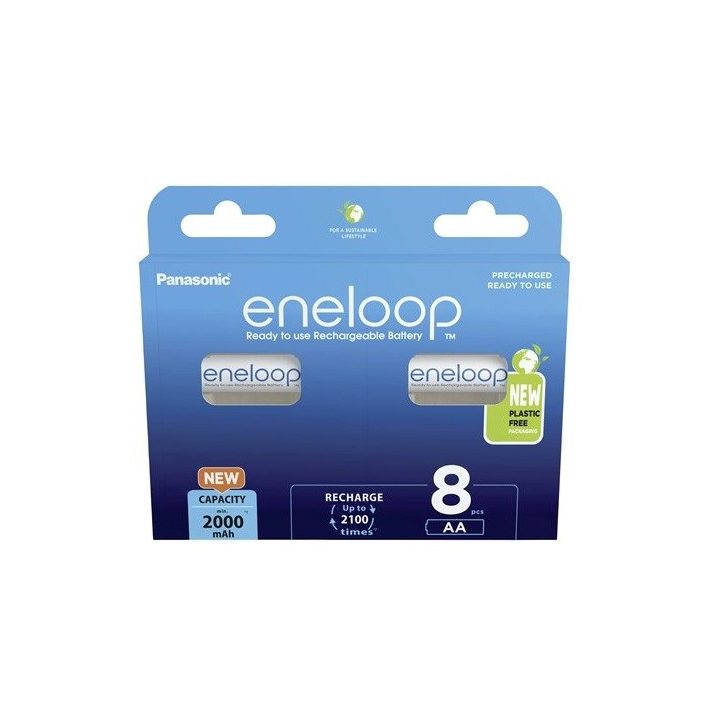 Rechargeable batteries PANASONIC ENELOOP AA 2000 mAh 8 szt (BK-3MCDE/8HH)