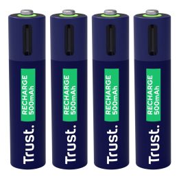 Trust 25671 - batterie ricaricabili AAA 4 pz.