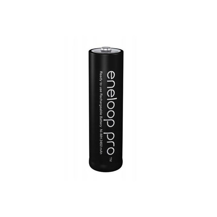 Rechargeable batteries PANASONIC ENELOOP PRO AA 2500 mAh 4 szt + case (BK-3HCDE/4CP+CASE)