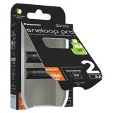 Rechargeable batteries PANASONIC ENELOOP PRO AA 2500 mAh 2 szt (BK-3HCDE/2CP)