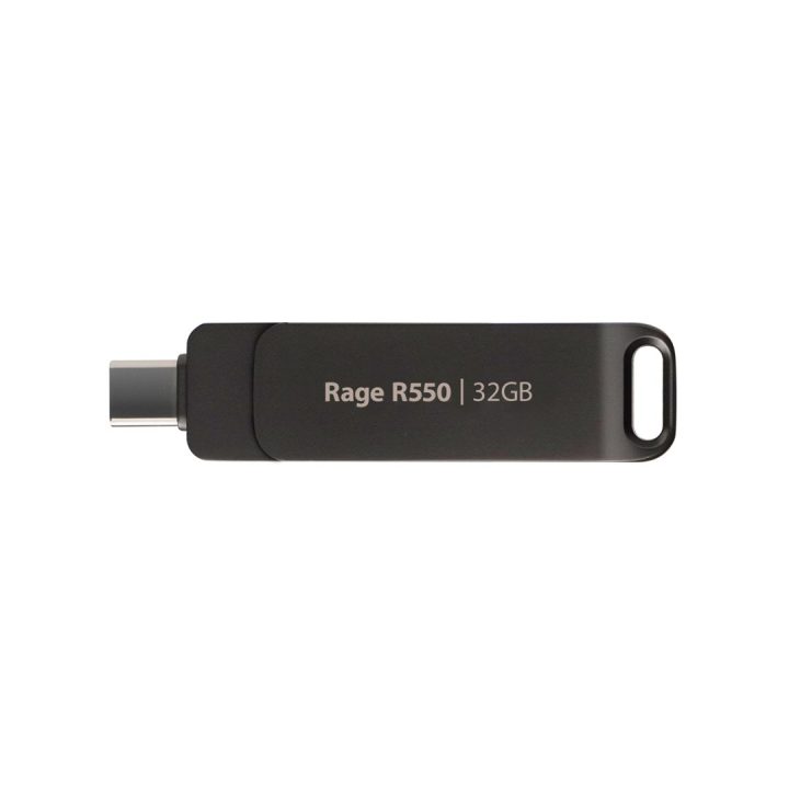 Flashdrive PATRIOT Rage R550 32GB 100 MB/S USB A+C Swivel Design (PE32GR550DSAD) Black