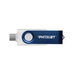 Patriot Memory 64GB Xporter X550 USB flash drive Dual USB A+C (PS64GX550AAD) White Blue