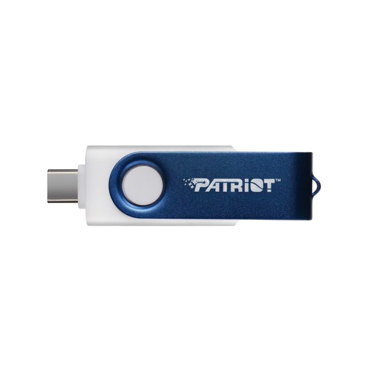 Patriot Memory 64GB Xporter X550 USB flash drive Dual USB A+C (PS64GX550AAD) White Blue