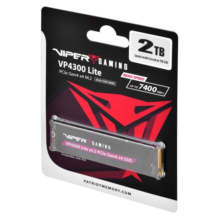 Patriot Memory VP4300 Lite 2 TB M.2 PCI Express 4.0 NVMe (VP4300L2TBM28H)