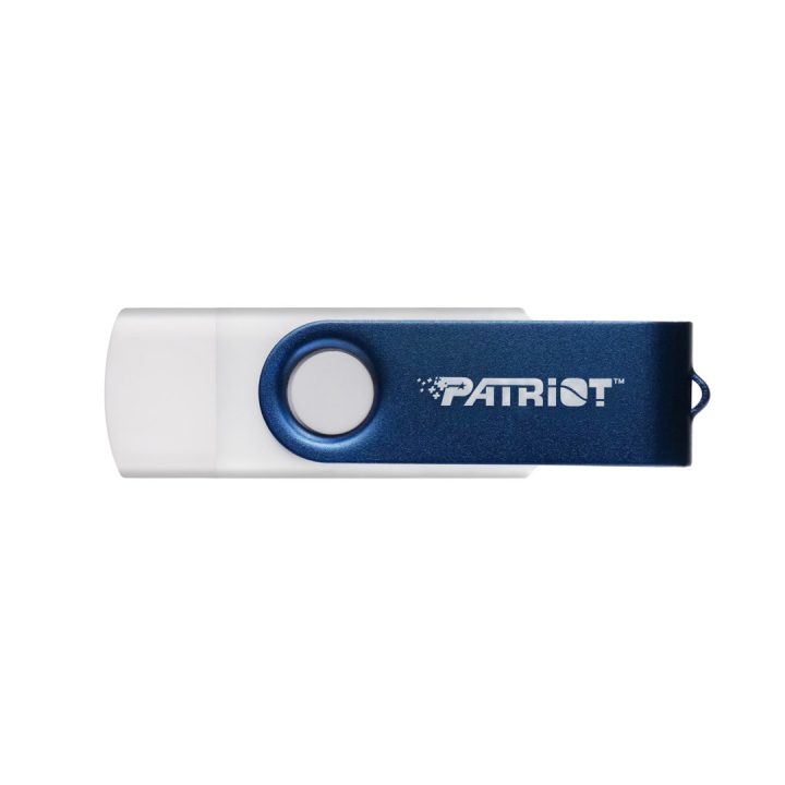 Patriot Memory 64GB Xporter X550 USB flash drive Dual USB A+C (PS64GX550AAD) White Blue