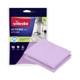 Vileda Ultramax Box mocio piatto con set cucina | 1 paio di guanti Universal + 1 panno cucina Actifibre Pro