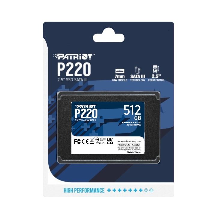 Patriot Memory P220 512GB 2.5 Serial ATA III