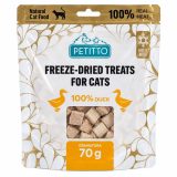 PETITTO Freeze-dried duck treats - cat treats - 70g
