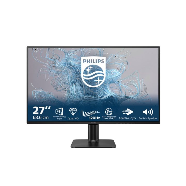 Philips 2000 series 27E2N2500/00 computer monitor 68.6 cm (27 ) 2560 x 1440 pixels Quad HD LCD Black