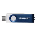 Patriot Memory Xporter X550 USB flash drive 128 GB USB Type-A / USB Type-C 3.2 Gen 1 (3.1 Gen 1) Blue White