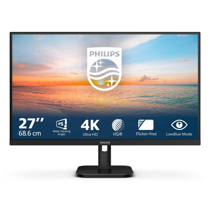 Philips 27E1N1800A/00 computer monitor 68.6 cm (27 ) 3840 x 2160 pixels 4K Ultra HD LED Black