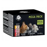 PETREPUBLIC Mega Pack Chicken salmon veal - wet cat food - 12x100g