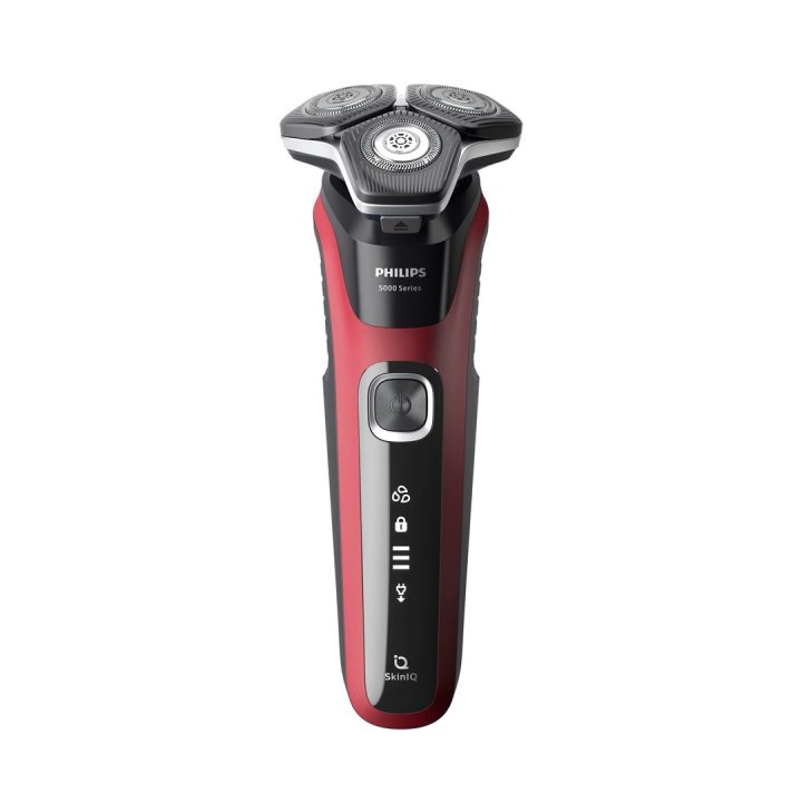 Philips SHAVER Series 5000 S5883/10 men's shaver Rotation shaver Trimmer Black Red