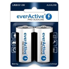 Batterie alcaline everActive Pro Alkaline LR20 D - blister card 2 pezzi