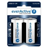 Batterie alcaline everActive Pro Alkaline LR20 D - blister card 2 pezzi