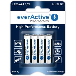 Batterie alcaline everActive Pro Alkaline LR6 AA - blister card - 4 pezzi